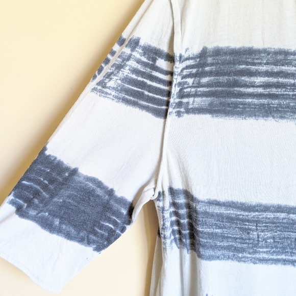 Raquel Allegra Painters Stripe Jersey Shirt Dress - Picture 3 of 13